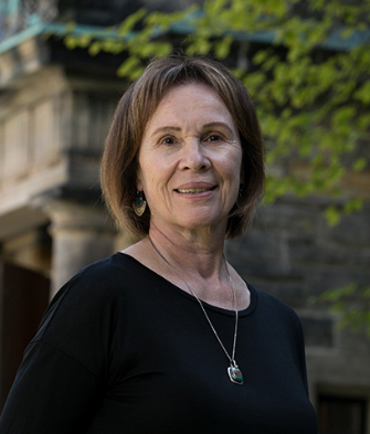 Marsha Hewitt headshot outside Trinity College