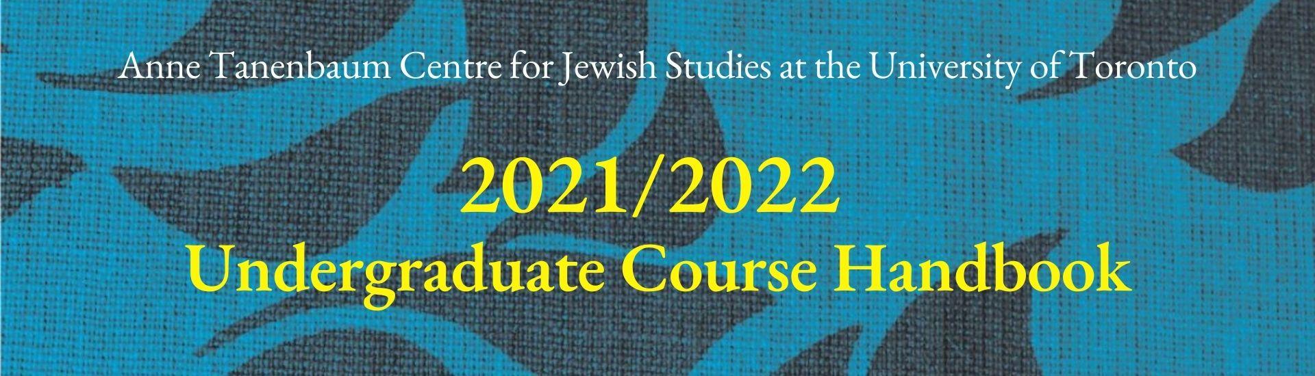 ATCJS 2021/22 Undergraduate Course Handbook Title page